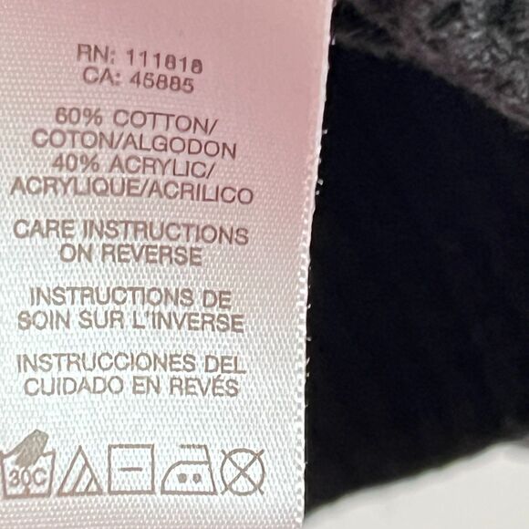 Michael Kors Black Button Up Hooded Sweater - Size L - Picture 14 of 14